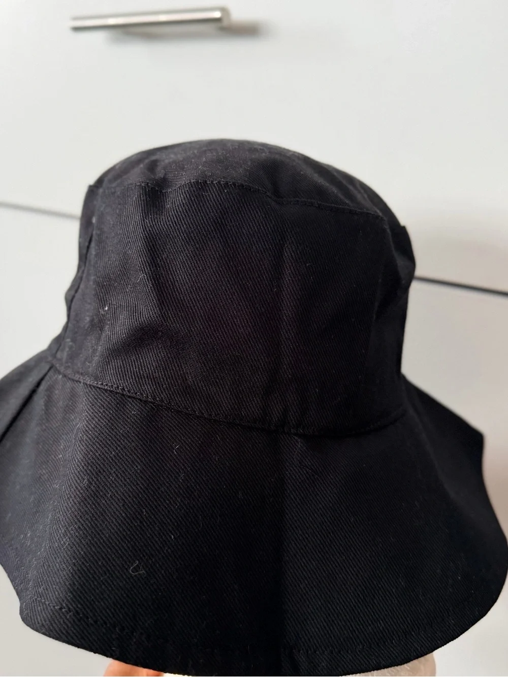 ALO Yoga Black Bucket Hat with White Embroidered Logo